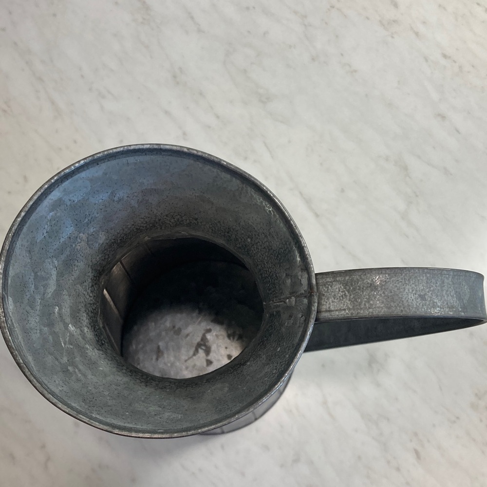 Ashland Rustic Galvanized Metal Flower Pitcher - Picture 6 of 6